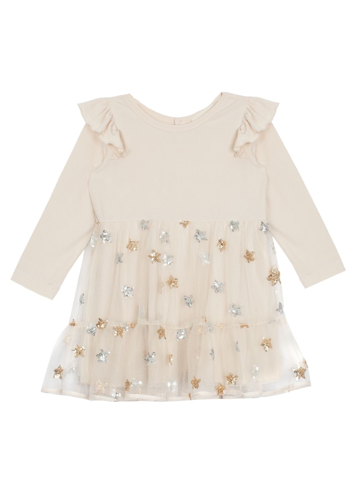 Nutcracker Knit and Embroidered Star Tulle Dress - Maybel and Honey