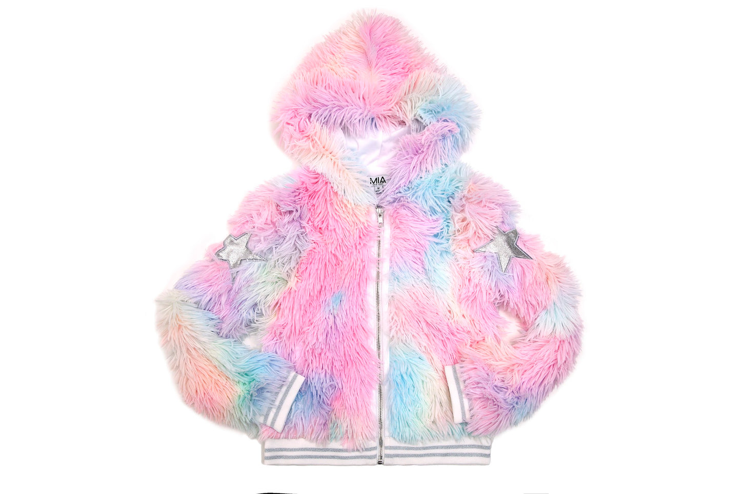 MIA New York Tie Die Shag Jacket