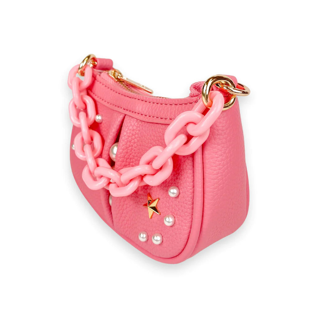Carolina Herrera Initials Insignia Small Shoulder Bag in Fuchsia Pink -  Queen Letizia Handbags - Queen Letizia Style