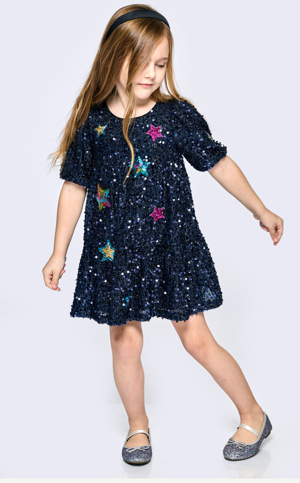 Baby Sara Sequin Star Dress