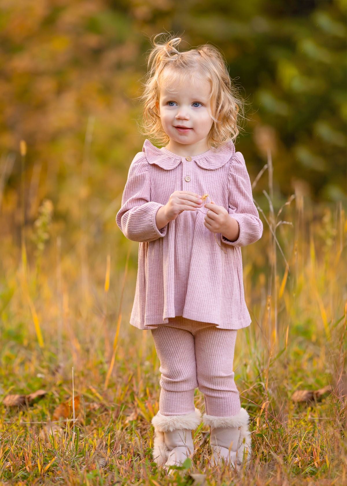 Maybel and Honey matching set -  teragram's children's boutique -children's wear -  matching sets kids - toddler pink knit set