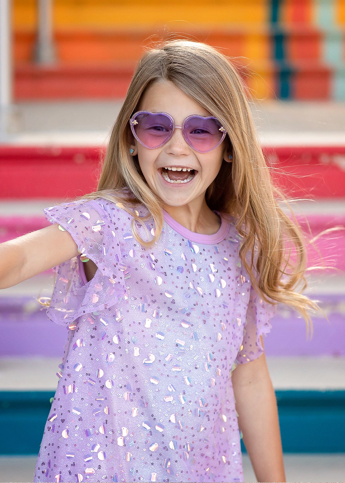 Girls purple outlet sequin dress