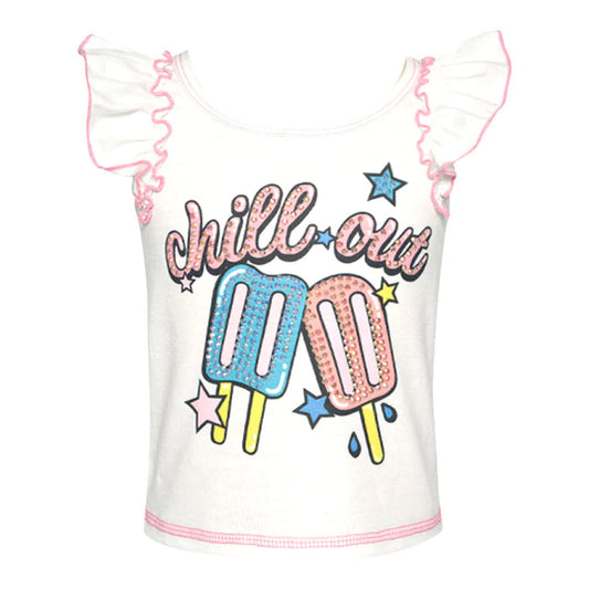 Chill Out Rhinestone Tank - Baby Sara