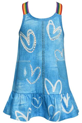 Denim Hearts Dress