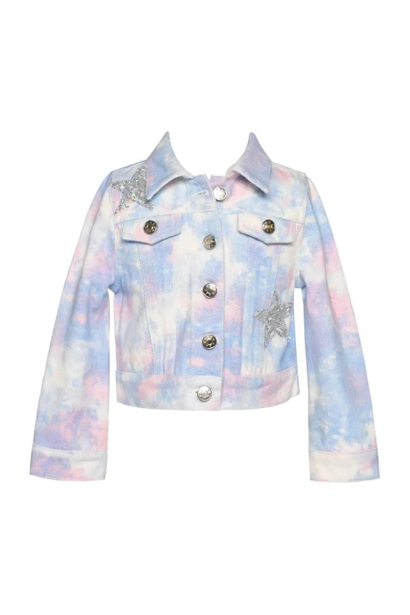 Baby Sara Unicorn Denim Jacket- kids denim jacket - Teragram's Children's Boutique